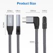100W USB-C Male to USB-C Female Data Extension Cable - 0.2m - 3