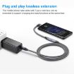 100W USB-C Male to USB-C Female Data Extension Cable - 0.2m - 4