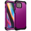 Motorola Moto G 5G Plus Shockproof Protective Case - Dark Purple + Black - 1