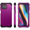 Motorola Moto G 5G Plus Shockproof Protective Case - Dark Purple + Black - 2