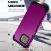 Motorola Moto G 5G Plus Shockproof Protective Case - Dark Purple + Black - 4