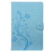 Samsung Galaxy Tab S6 Lite P610 Blue Leather Case with Holder & Card Slots - 2