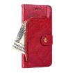 OPPO F19 / A74 Zipper Bag Leather Case - Red - 2