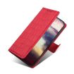 Red Crocodile Texture PU Leather Case for Vodafone Smart V10 - 6
