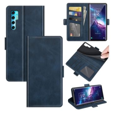 TCL 20 Pro 5G Leather Case - Blue - 1