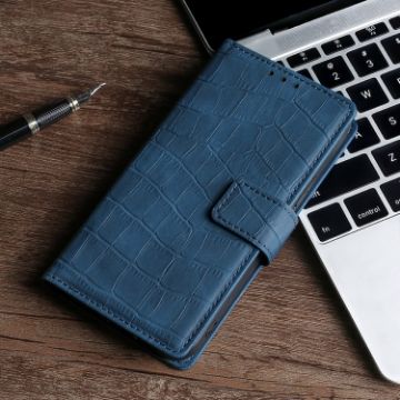 OnePlus 5T Crocodile Texture Leather Case - Blue - 1