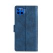 Motorola Moto G 5G Plus Crocodile Texture Leather Case (Blue) - 3
