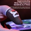 ROCK i27 Gaming Finger Cover - Anti-sweat Silver Fiber - Thumb/Index Finger - 6
