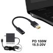 PD 100W 18.5-20V Square Plug to USB-C Adapter Cable for Lenovo - 5