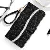 Huawei P Smart (2019) Glitter Leather Case - Black - 1