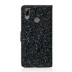 Huawei P Smart (2019) Glitter Leather Case - Black - 3
