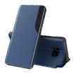 Samsung Galaxy S7 Edge Blue Leather Flip Phone Case - 1