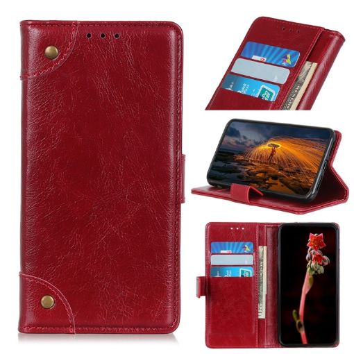 Sony Xperia 5 II Leather Case - Wine Red - 1