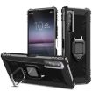 Sony Xperia 1 II Carbon Fiber Protective Case with 360 Degree Rotating Ring Holder - 1