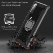 Sony Xperia 1 II Carbon Fiber Protective Case with 360 Degree Rotating Ring Holder - 2