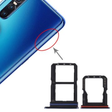 Vivo S1 Pro SIM Card Tray + Micro SD Card Tray - Blue - 1