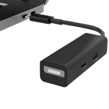3 in 1 MagSafe 1 / 2 + PD Port + USB to USB-C Converter Adapter - 1