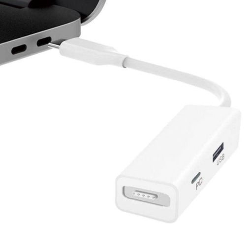 3 in 1 MagSafe 1 / 2 + PD Port + USB to USB-C Converter Adapter - 1
