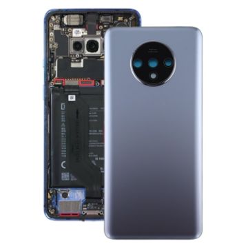 OnePlus 7T Battery Back Cover with Camera Lens Cover - Silver - 1