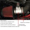 76mm XH-UN601 Car Engine Air Flow Meter Flange for Mitsubishi Lancer - 4
