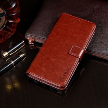 LG G7 ThinQ Crazy Horse Texture Leather Case - Brown - 1