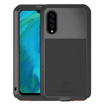 LOVE MEI Metal Shockproof Waterproof Case for Galaxy A70s - Black - 1