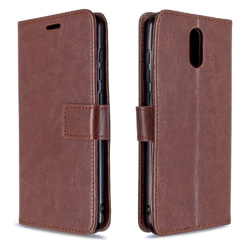 Nokia 2.3 Crazy Horse Texture Leather Case - Brown - 1