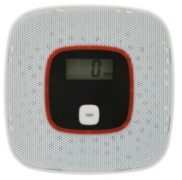 Carbon Monoxide Detector Gas Alarm Sensor LCD Display White - 1