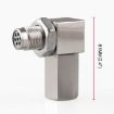 Car Oxygen Sensor Spacer Engine Light CEL Check Bung Mini Catalytic Converter - 3