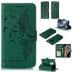 Green Feather Pattern Litchi Texture Leather Case for Motorola Moto G7 Power - 1