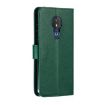 Green Feather Pattern Litchi Texture Leather Case for Motorola Moto G7 Power - 4