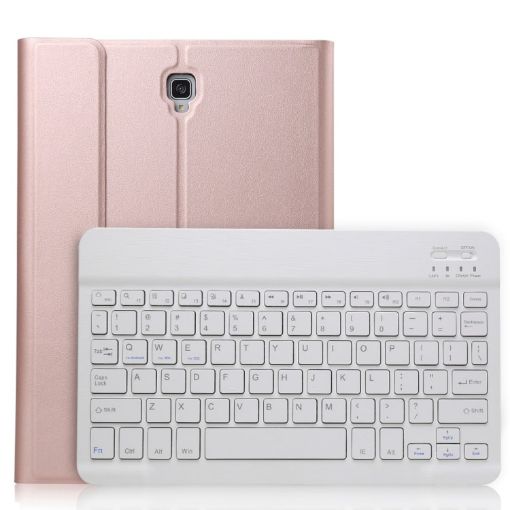 Rose Gold Bluetooth Keyboard Case for Galaxy Tab A 10.5 T590/T595 - 1
