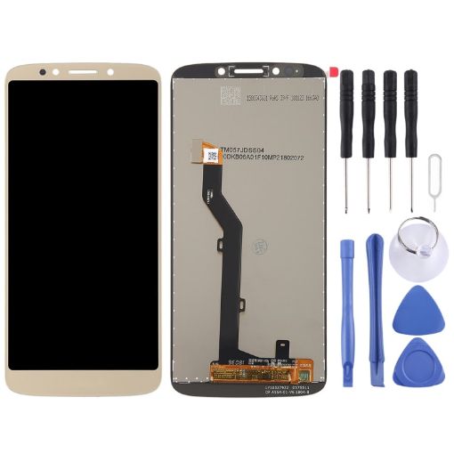 Motorola Moto E5 TFT LCD Screen with Digitizer Full Assembly - Gold - 1