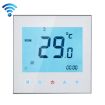 16A WiFi Heating Thermostat w/ Touch LCD & Sensor - White - 1
