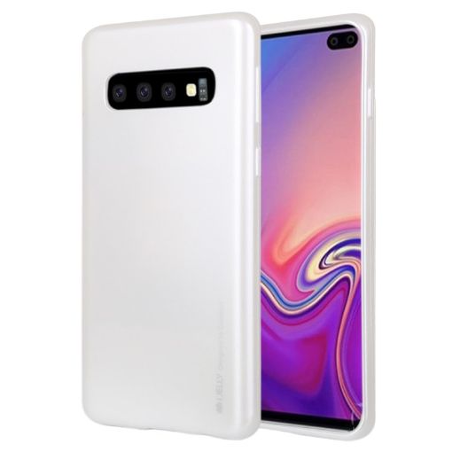 GOOSPERY I JELLY METAL TPU Case for Galaxy S10 - White - 1
