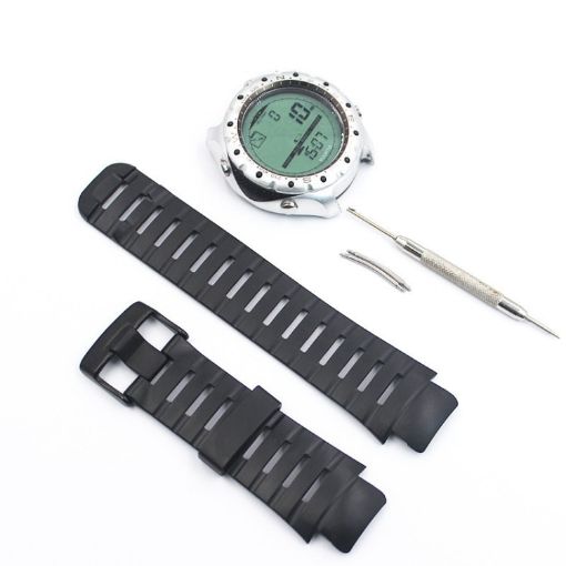 SUUNTO X-LANDER Silicone Watch Band - Black - 1
