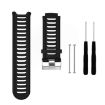 Black Silicone Watch Band for Garmin Forerunner 910XT - 1