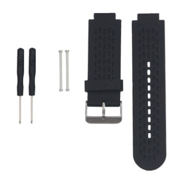 Black Silicone Sport Watch Band for Garmin Approach S2/S4 - 1