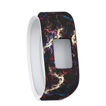 Yellow Lightning Silicone Sport Band for Garmin Vivofit JR - Large - 1
