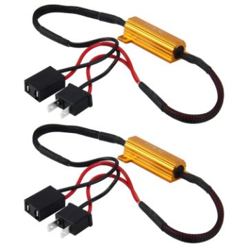 2 PCS H7 Car Canbus Error Canceller Decoder Load Resistor LED - 1