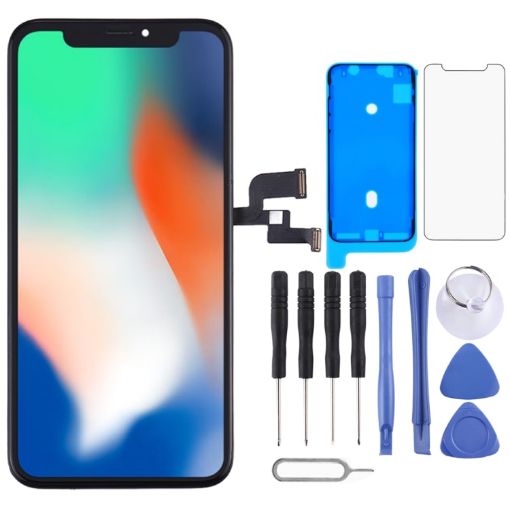 Incell TFT Digitizer Assembly for iPhone X - Black - 1