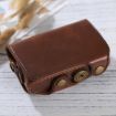 Canon PowerShot SX730 HS/SX720 HS PU Leather Case Bag with Strap - Coffee - 4