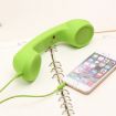 Retro Telephone Anti-radiation Cell Phone Handset Receiver - Black - 6