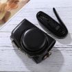 Canon PowerShot G7 X Mark II Camera Case - PU Leather, Full Body, Black - 1