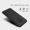 LG V30 Carbon Fiber Shockproof TPU Rugged Armor Case - Navy - 4