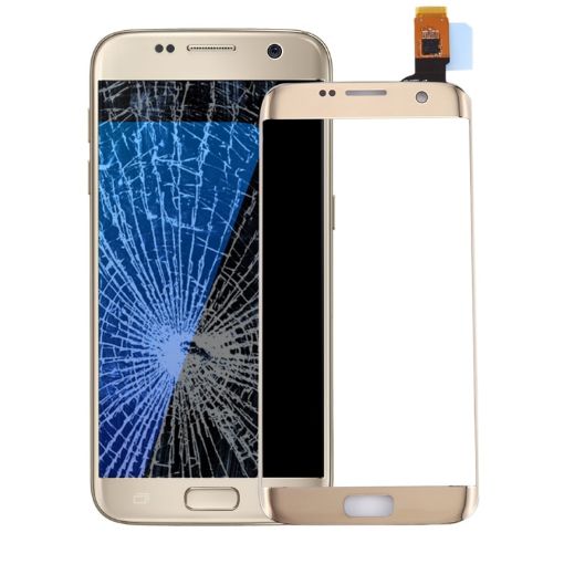 Gold Touch Panel for Galaxy S7 Edge G9350 G935F G935A - 1