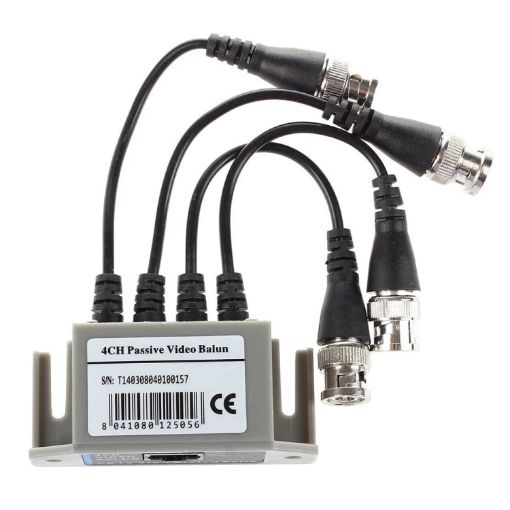 4 Channel Video BNC to UTP RJ45 Video Balun - 1