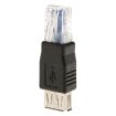 RJ45 Male to USB AF Adapter - Black - 3