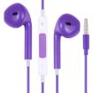 EarPods Wired Headphones Earbuds with Mic - Purple - 1