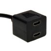 29.5cm DVI 24+1 Pin Male to 2 x HDMI Female Splitter Cable - 2